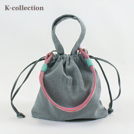 THE FRIDA ザフリーダ 2WAYバッグ BLACK ブラック NAVY ネイビー GRAY グレー PINK ピンク GREEN グリーン YELLOW イエロー 韓国 ファッション かばん 巾着