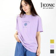 LA BODY ICONIC Tシャツ 半袖 レディース ビッグTシャツ ドライ 吸水速乾 ユニセックス エクササイズ フ…