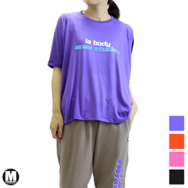 アウトレット MOMA STUDIOS モマ スタジオ LA BODY コラボ Tシャツ ロゴ 5分袖 レディース トップス PINK ORANGE BLACK PURPLE ワンサイズ