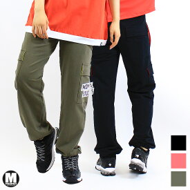 アウトレット MOMA STUDIOS モマ スタジオ ユニセックス ACCENT COLOR ロゴ ポケット スウェットパンツ BLACK CORAL OLIVE Sサイズ Mサイズ Lサイズ XLサイズ