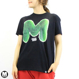 アウトレット MOMA STUDIOS モマ スタジオ ユニセックス FUR EDGE ロゴ Tシャツ BLACK GREEN Sサイズ Mサイズ Lサイズ XLサイズ