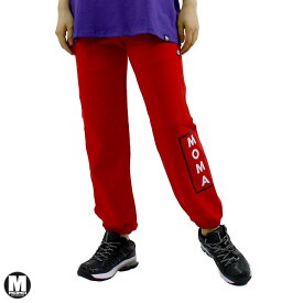 MOMA STUDIOS モマ スタジオロゴ スウェットパンツ ユニセックス PANTA POST RED XSサイズ Sサイズ Mサイズ Lサイズ XLサイズ