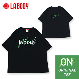LA BODY エルエーボディ ON FLEEK Tシャツ 半袖 ロゴ ブラック エクササイズ フィットネス ジム スポーツ ダンス ヨガ ウェア