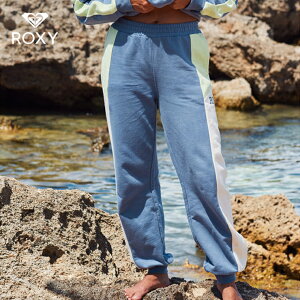 アウトレット ROXY ロキシー ESSENTIAL ENERGY CBLOCK JOGGER スウェットパンツ BLUE ブルー XSサイズ Sサイズ Mサイズ ウエストゴム 裾リブ フィットネスウェア ダンスウェア トレーニングウェア ERJFB03442