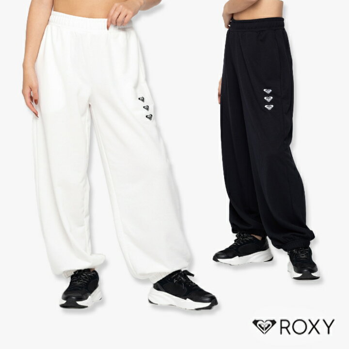 楽天市場】ROXY ロキシー LOOP パンツ BLACK ブラック WHITE ホワイト 