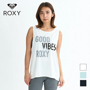 ROXY ロキシー タンクトップ ユニセックス 速乾 ロゴ UV エクササイズ フィットネス ジム スポーツ ダンス ヨガ ウェア ブラック ホワイト ミント RSL254533