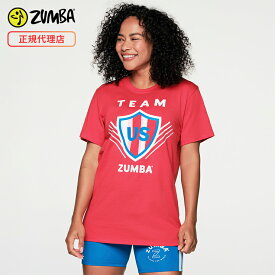 ZUMBA ズンバ 正規品 TEAM ZUMBA ユニセックス Tシャツ RED XS/Sサイズ M/Lサイズ