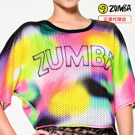 ZUMBA ズンバ 正規品 ZUMBA TROPIDELIC メッシュトップス MULTI XSサイズ Sサイズ Mサイズ フィットネスウェア ダンスウェア トレーニングウェア