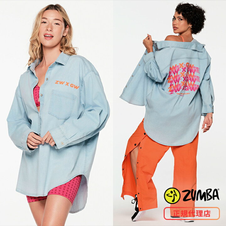 楽天市場】ZUMBA ズンバ 正規品 ZW X GW オーバーサイズシャツ DENIM 