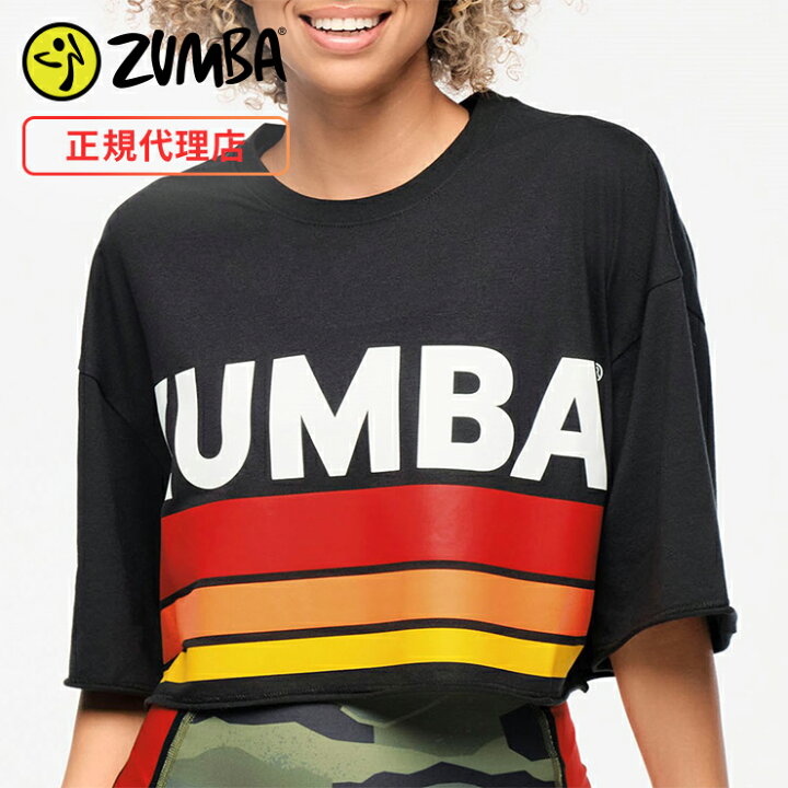 楽天市場】ZUMBA ズンバ 正規品 Tシャツ 半袖 クロップド 綿100