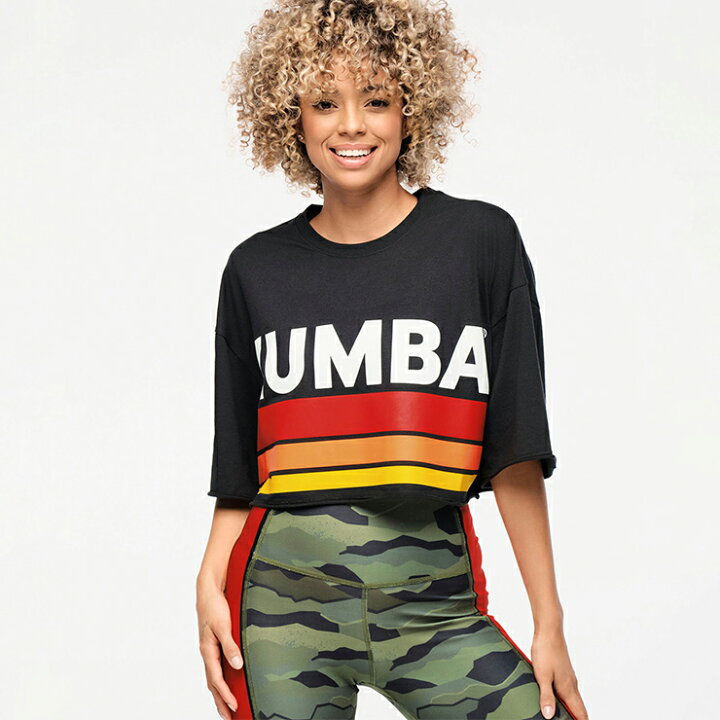 楽天市場】ZUMBA ズンバ 正規品 Tシャツ 半袖 クロップド 綿100