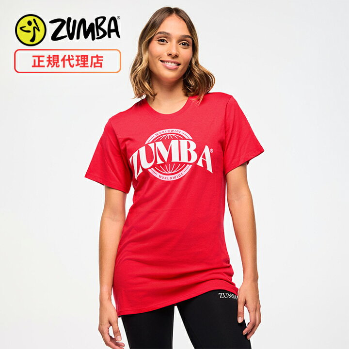 ZUMBA ズンバ 正規品 クルーネックTシャツ プリント 綿100% ユニ  