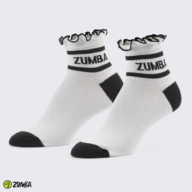 ZUMBA ズンバ 正規品 ソックス 靴下 フリル ホワイト ブラック WHITE BLACK ONEサイズ
