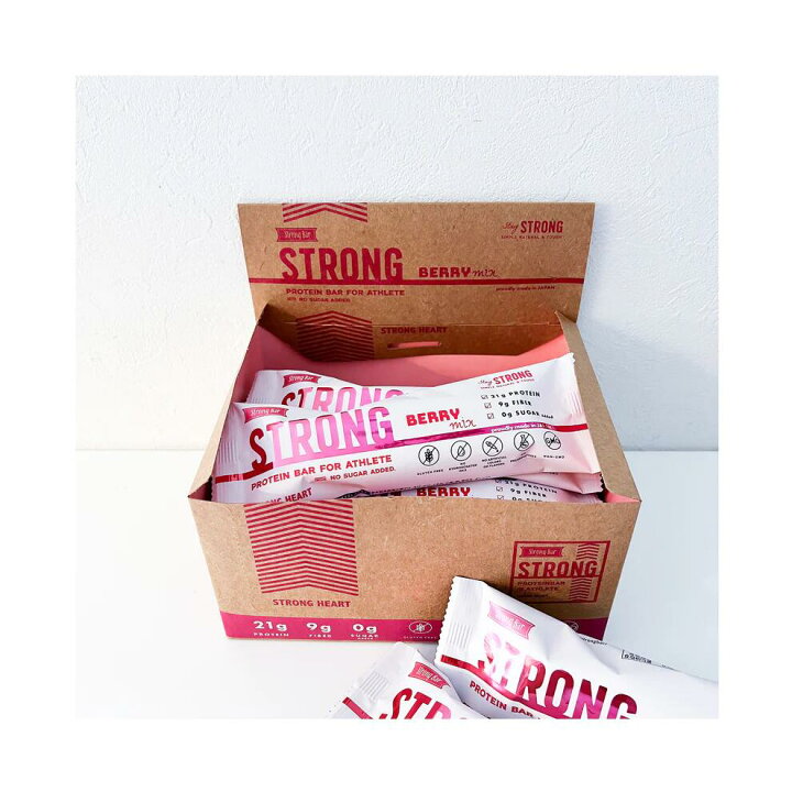 楽天市場】New StrongBar ストロングバー ベリーミックス プロテイン 