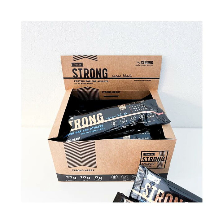 楽天市場】New StrongBar ストロングバー カカオ プロテインバー 