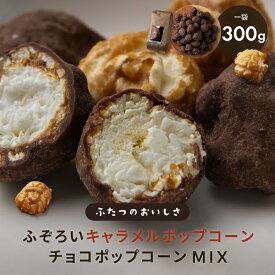【最大2袋分無料】キャラメルポップコーン＆チョコポップコーンMIX 2種混合 300g 訳あり 食品 チョコ 業務用 大容量 詰め合わせ 詰め合わせ業務用 ギフト スイーツ ポップコーン キャラメル チョコ割れ 割れチョコスイート お菓子 おやつ シェア 送料無料
