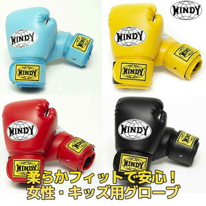 WINDY(ウィンディ) BGVC キッズレディスグラブ イエロー ライトブルー ブラック レッド Sサイズ Mサイズ Lサイズ ボクシング 空手 総合格闘技 格闘技 グローブ キックボクシング トレーニング str