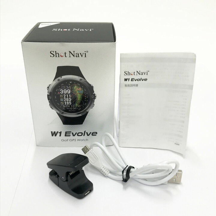 楽天市場】SHOT NAVI ショットナビ W1-EVOLVE GPSゴルフナビ 腕時計 