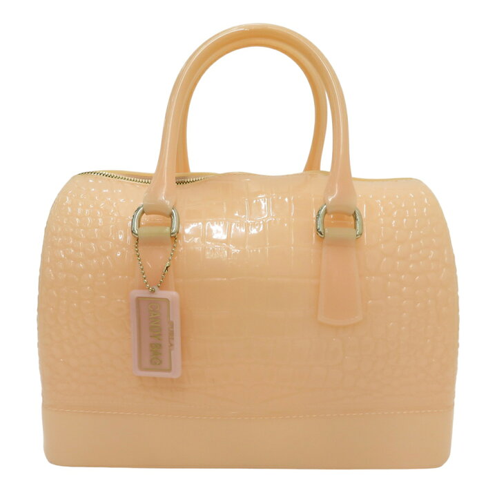 楽天市場】FURLA フルラ キャンディバッグ クロコ型押し ベージュ系  
