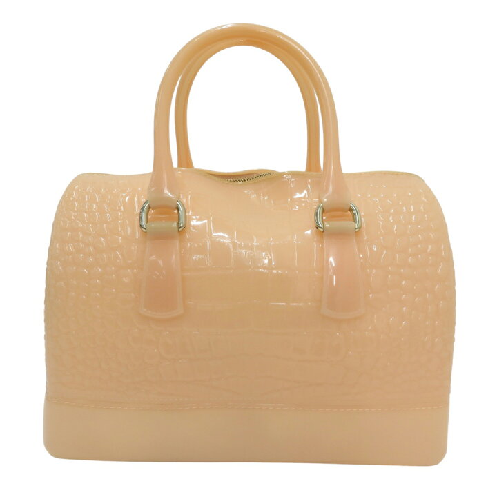 楽天市場】FURLA フルラ キャンディバッグ クロコ型押し ベージュ系  