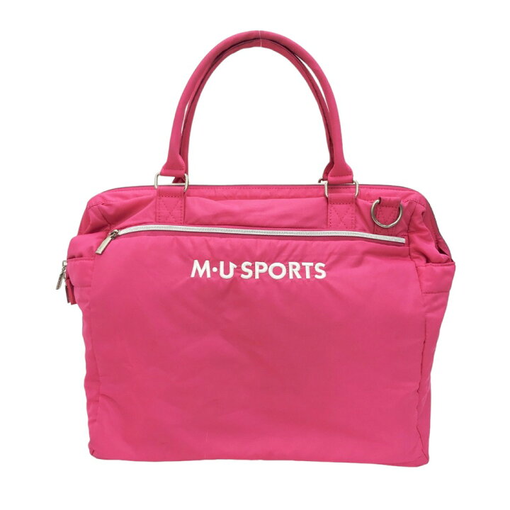 楽天市場】M.U SPORTS エムユースポーツ 2WAYボストンバッグ ピンク系 