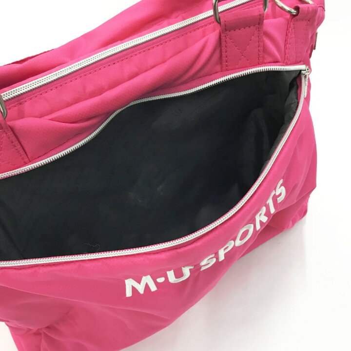 楽天市場】M.U SPORTS エムユースポーツ 2WAYボストンバッグ ピンク系 