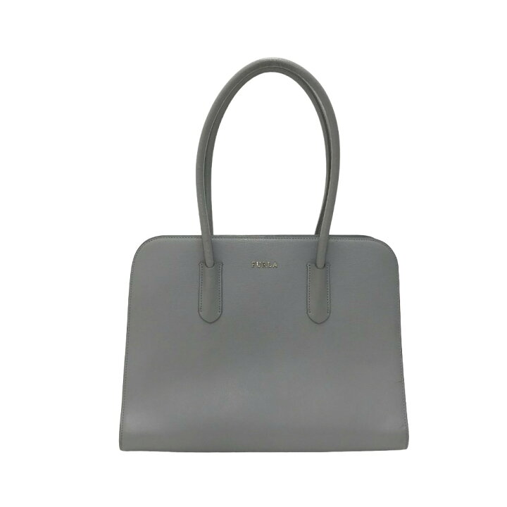 楽天市場】FURLA フルラ 149538 トートバッグ レザー グレー系 【中古 