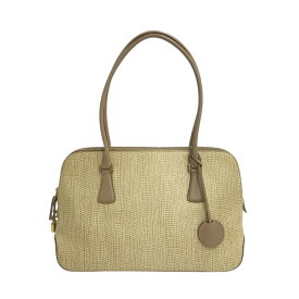 Salvatore Ferragamo サルヴァトーレ フェラガモ ハンドバッグ 型押し ベージュ系 【中古】