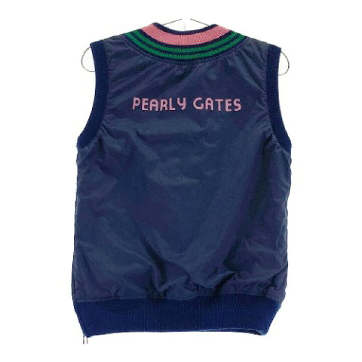 楽天市場】PEARLY GATES パーリーゲイツ リバーシブルベスト ネイビー 