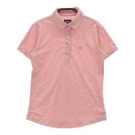 ADMIRAL アドミラル 半袖ポロシャツ ストライプ柄 ピンク系 S 【中古】ゴルフウェア レディース