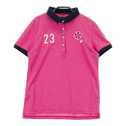楽天市場】23区GOLF ニジュウサンクゴルフ 半袖ポロシャツ ピンク系 2