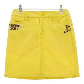 BEAMS GOLF ビームスゴルフ ストレッチスカート イエロー系 S 【中古】ゴルフウェア レディース