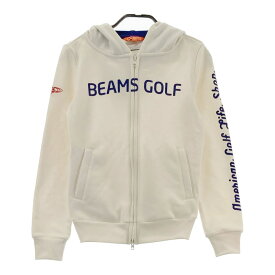 BEAMS GOLF ビームスゴルフ ジップパーカー ホワイト系 S 【中古】ゴルフウェア レディース