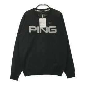 PING ピン 2022年モデル ニットセーター ブラック系 S 【中古】ゴルフウェア レディース