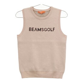 BEAMS GOLF ビームスゴルフ ニットベスト ピンク系 S 【中古】ゴルフウェア レディース