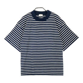 CELINE セリーヌ Tシャツ ボーダー ネイビー系 M 【中古】レディース