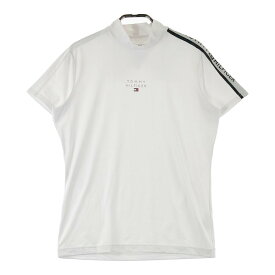 TOMMY HILFIGER GOLF トミー ヒルフィガーゴルフ ハイネック半袖Tシャツ ホワイト系 L 【中古】ゴルフウェア レディース