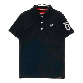 NEW BALANCE ニューバランス 半袖ポロシャツ ブラック系 0 【中古】ゴルフウェア レディース