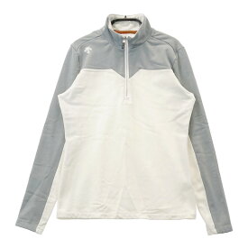 DESCENTE GOLF デサントゴルフ ハーフジップ 長袖Tシャツ グレー系 M 【中古】ゴルフウェア レディース