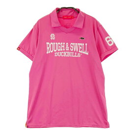 ROUGH&SWELL ラフアンドスウェル RSL-21012 襟付き 半袖Tシャツ ピンク系 L 【中古】ゴルフウェア レディース