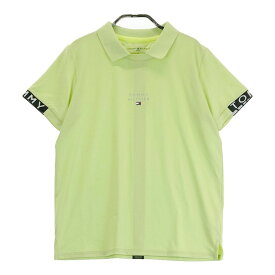 TOMMY HILFIGER GOLF トミー ヒルフィガーゴルフ 襟付 半袖Tシャツ グリーン系 M 【中古】ゴルフウェア レディース