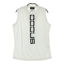 DOCUS ドゥーカス 2023年モデル ハーフジップノースリーブシャツ ホワイト系 M 【中古】ゴルフウェア レディース
