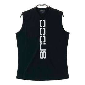 DOCUS ドゥーカス 2023年モデル ハーフジップノースリーブシャツ ブラック系 M 【中古】ゴルフウェア レディース