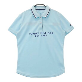 TOMMY HILFIGER GOLF トミー ヒルフィガーゴルフ 半袖ポロシャツ ブルー系 M 【中古】ゴルフウェア レディース