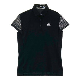 ADIDAS GOLF アディダスゴルフ HA0225/2022年モデル 半袖ポロシャツ 袖メッシュ ブラック系 M 【中古】ゴルフウェア レディース