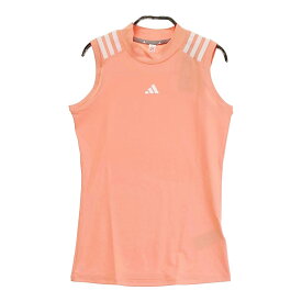 ADIDAS GOLF アディダスゴルフ 2023年モデル ハイネック ノースリーブTシャツ オレンジ系 XS 【中古】ゴルフウェア レディース