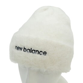 NEW BALANCE ニューバランス ニット帽 モヘア ホワイト系 FR 【中古】ゴルフウェア