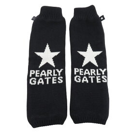 PEARLY GATES パーリーゲイツ ウール混ニット レッグウォーマー ネイビー系 FR 【中古】ゴルフウェア