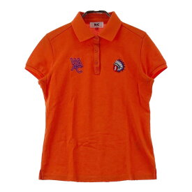 WAAC ワック 半袖ポロシャツ オレンジ系 2 【中古】ゴルフウェア レディース