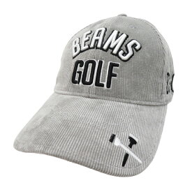 BEAMS GOLF ビームスゴルフ キャップ コーデュロイ グレー系 【中古】ゴルフウェア